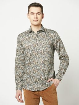 CRIMSOUNE CLUB - Men Floral Print Multi-Colour Shirt