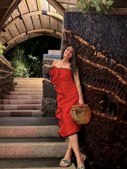 Attic Salt - Flora Finesse Red Dress