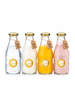 Kilner - 560ml Glass Bottle Set of 4 with Twist Lid