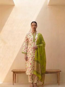 MAAND - Women Pure Cotton Kurta and Pant with Dupatta
