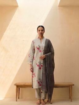 MAAND - Women Pure Cotton Kurta and Pant with Dupatta