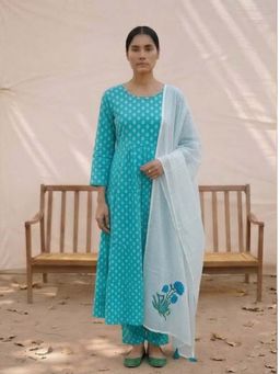 MAAND - Women Pure Cotton Kurta and Pant with Dupatta