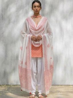 MAAND - Women Cotton Blend Kurti and Salwar with Dupatta