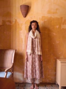 MAAND - Women Cotton Blend A-Line Kurta & Palazzo With Dupatta