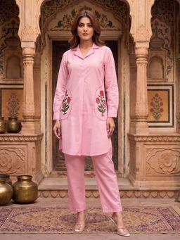 Autumnlane - Sarvo Softpink Cotton Co-Ord Set