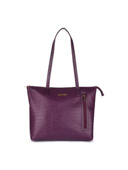 Caprese - Large Plum Casual Tote Handbag