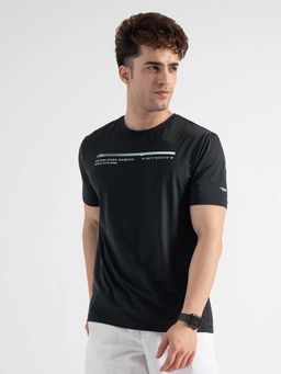 Red Tape - Black Typography Round Neck Regular T-Shirt