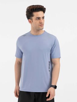 Red Tape - Blue Solid/Plain Round Neck Regular T-Shirt