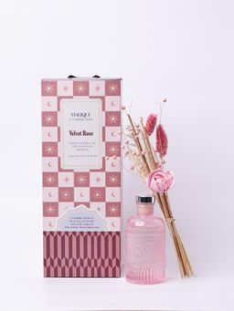 The Wishing Chair - Magique Velvet Rose Reed Diffuser with Natural Dried Flowers