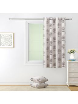 Swayam - 80% Blackout Eyelet Hanging Window Curtain (5 Feet)