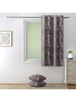 Swayam - 80% Blackout Eyelet Hanging Window Curtain (5 Feet)