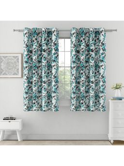 Swayam - 90% Blackout Eyelet Hanging Window Curtain (5 Feet) (Pack of 2)