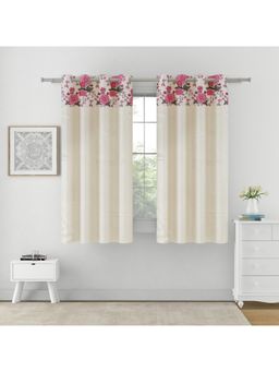 Swayam - Motif 100% Blackout Eyelet Hanging Window Curtain (5 Feet) (Pack of 2)