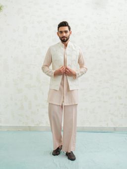 Runit Gupta - Multiarc Ivory Nehru Jacket