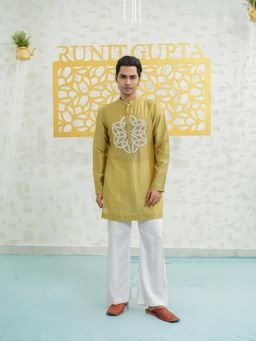 Runit Gupta - Fresh Moss Infinity Kurta with Pyjama