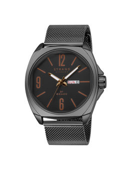Strand by Obaku - Douglas Charcoal Black Dial Quartz Watch For Men (S722GDBBMB)