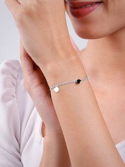 GIVA - 925 Silver Dazzle Dot Bracelet, Adjustable