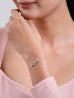 GIVA - 925 Silver Colourful Shine Bracelet, Adjustable