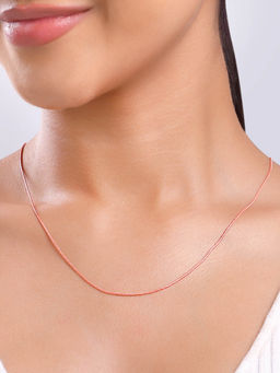 GIVA - 925 Silver Rose Gold Snake Shine Chain
