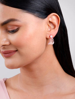 GIVA - 925 Silver Rose Gold Kirsten Earrings