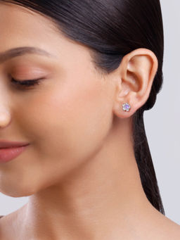 GIVA - 925 Silver Royal Blossom Studs