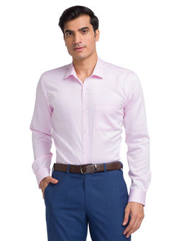 Park Avenue - Slim Fit Formal Shirt Full Sleeves Collar Neck Printed Purple