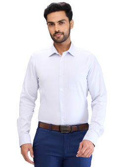 Park Avenue - Slim Fit Formal Shirt Full Sleeves Collar Neck Textured Grey