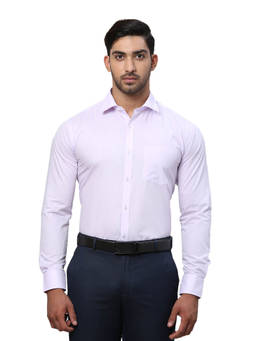 Park Avenue - Slim Fit Formal Shirt Full Sleeves Collar Neck Solid Purple