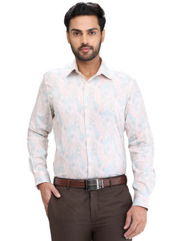 Raymond - Regular Fit Formal Shirt Full Sleeves Collar Neck Printed Multi-Color