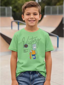 HELLCAT - Graphic Print Mint Green Boys T-Shirt