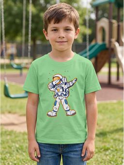 HELLCAT - Graphic Print Light Green Boys T-Shirt