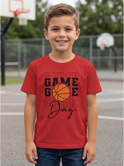 HELLCAT - Graphic Print Red Boys T-Shirt