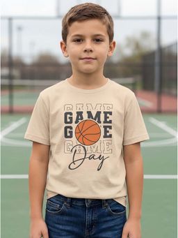 HELLCAT - Graphic Print Beige Boys T-Shirt