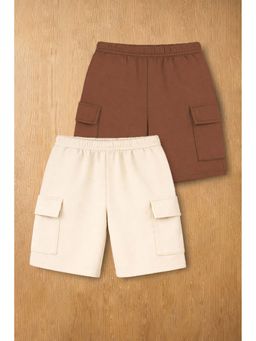Trampoline - Boys Multi-Color Cargo Shorts (Pack Of 2)