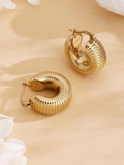 Guess - Women Berbera Gold Plated Hoop Earrings