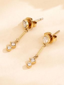 Guess - Women Galaxy Gold Plated Drop Earrings
