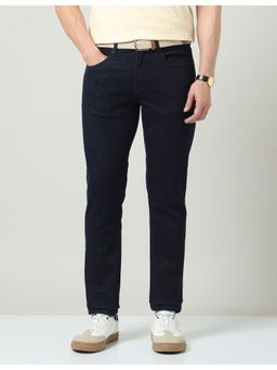AD By Arvind - Navy Blue Slim Fit Mid-Rise Jeans