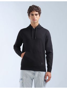 Flying Machine - Cotton Black Full Sleeves Hoodie