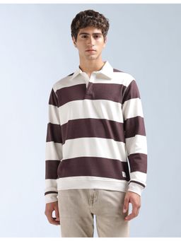 Flying Machine - Men Purple Cotton Full Sleeves Sweatshirt