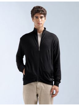 Flying Machine - Black Acrylic Full Sleeves Sweatshirt