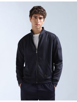 Flying Machine - Blue Polyester Full Sleeves Sweatshirt