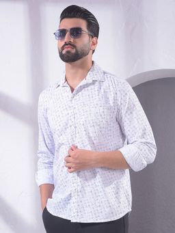 CRIMSOUNE CLUB - Men Grey Printed Shirt