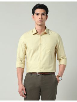 AD By Arvind - Yellow Geometric Printed Regular Fit Shirt