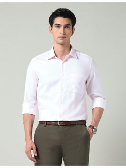AD By Arvind - Pink Solid Twill Regular Fit Shirt
