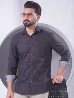 CRIMSOUNE CLUB - Men Purple Printed Shirt