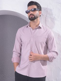 CRIMSOUNE CLUB - Men Pink Printed Shirt