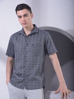 CRIMSOUNE CLUB - Black Men Printed Shirt