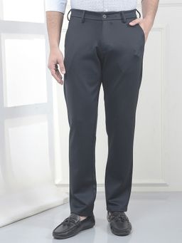 CRIMSOUNE CLUB - Men Solid Black Trouser