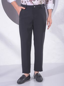 CRIMSOUNE CLUB - Solid Men Black Trouser