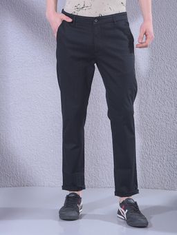 CRIMSOUNE CLUB - Men Black Checked Trouser